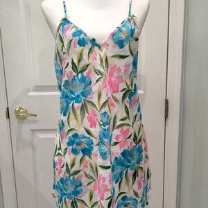 Vintage Morgan Taylor Floral Slip Dress, Medium, Made in Sri Lanka – NWOT